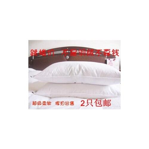 Single Down pillow 75*45cm &down pillow cervical pillow &health care pillow paypal accepted one/piece