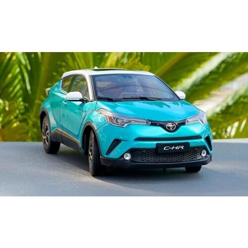 Original Authorized Authentic alloy 1:18 Toyota C-HR CHR Alloy Diecast Classic toy Car Model for gift, collection
