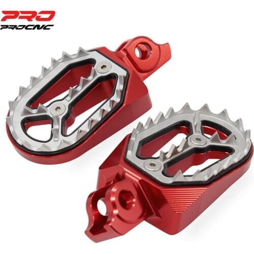 For Suzuki RMZ 250 RMZ250 2010-2018 CNC Dirt Pit Pivot Bike Shark Tooth Foot Pegs Footpegs Footrests Pedals
