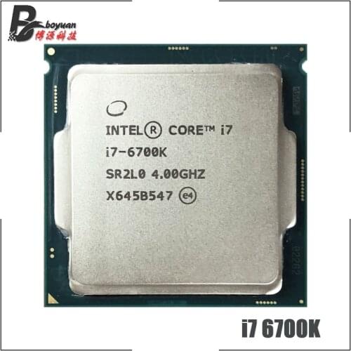 Intel Core i7-6700k i7 6700K 4.0 GHz Quad-core quad-threaded 65w CPU processor LGA 1151