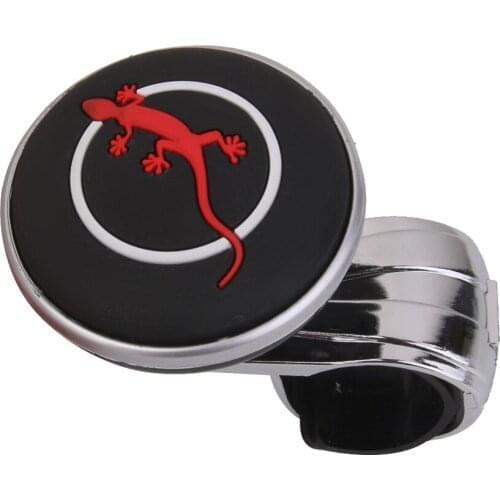 Rubber Power Knob Steering Wheel Knob Grip Spinner Black Hand Aid Car High Quality Metal + Rubber Fits almost steering wheel