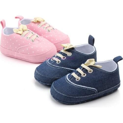 SHL 50pair Baby Spring Autumn Polka Dot Shoes for Girls Kids Soft Sole First Walkers Casual Walking Crib Shoes