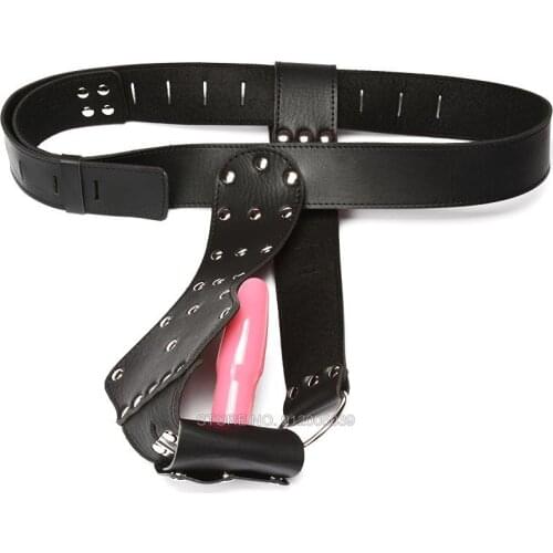 SM Game Sex toys for women men Leather female Chastity belt device PU panties body restraint harness bondage locked panty adult