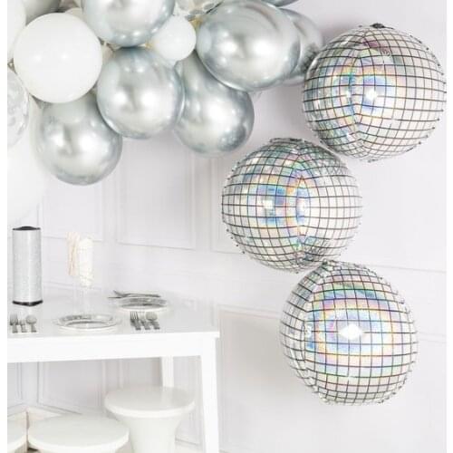 Disco Bar Party Decoration 18inch 4D Round Gradient Balloons Wedding Decor Balloon Big Ballon Easter Helium Globos Baloon