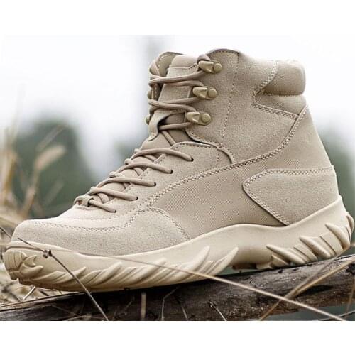 Military Breathable Special Forces Tactical Boots Field Training Outdoor Hiking Mountaineering Shoes Desert Army Boot Man