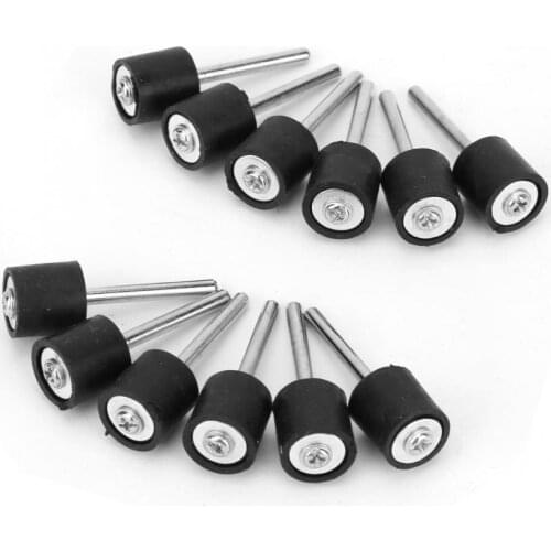 Grinding Wheel 12Pcs Polishing Sanding Drum Rubber Mandrel Standing Sleeve for Rotary Tool Abrasives Tools Accessories