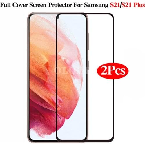 2Pcs Full Cover Screen Protector Front Film For Samsung Galaxy S21 Plus S21Plus S 21 5G Tempered Glass for SamsungS21 GalaxyS21