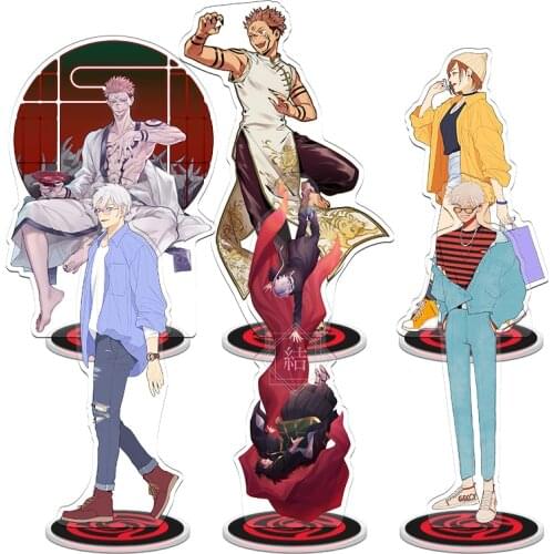 Anime Jujutsu Kaisen Acrylic BL Stand Display Model Gojo Satoru Itadori Yuji Kugisaki Nobara Plate Desk Decor Toy Cosplay Gift