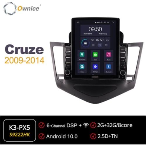 Android 10.0 Ownice Autoradio 2 Din forChevrolet Cruze 2009 - 2014 Car Radio Auto GPS Navigation Multimedia DSP 360 Panorama
