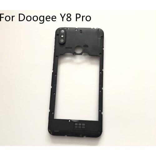 Doogee Y8 Pro Used Back Frame Shell Case + Camera Glass Lens For Doogee Y8 Pro Smartphone Free Shipping