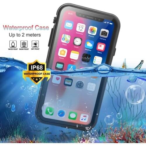 360 Full Protect Real waterproof case For iPhone 11 XS XR XS pro max case cover Armor for iPhone x xs max Funda Case Shockproof