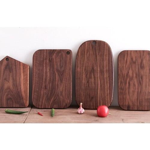 Black Walnut Whole Wood Lacquerless Fruit Cutting Board Kitchen Solid Wood Rootstock