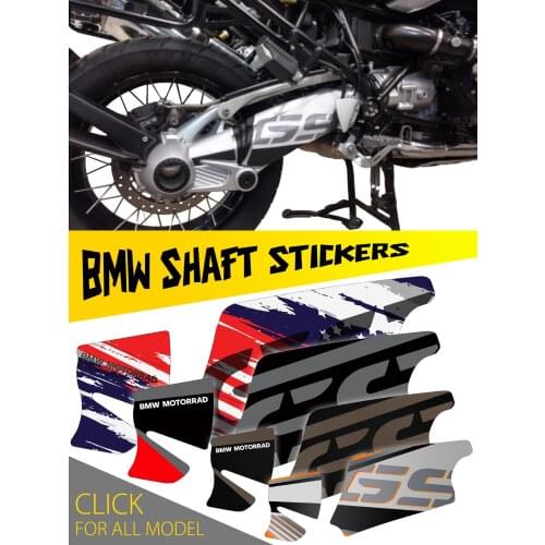 Motorcycle Shaft Stiker For BMW R1200GS R1250GS Adventure Swingarm 2004-2013 Models. In Different Colors and Patterns