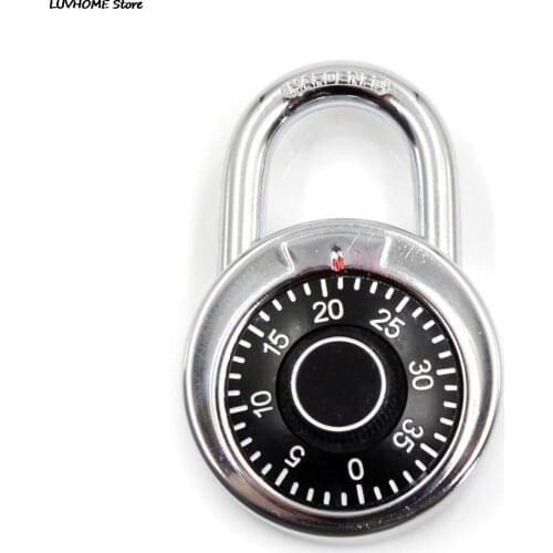 Rotary Padlock Digit Combination Code Lock Safe Round Dial Number Luggage Suitcase Security Bicycle Suitcase Drawer Cabinet