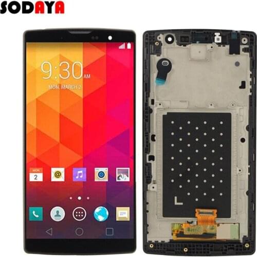 For LG Magna H502F H500 H502 H525 H502F Y90 H502 LCD Touch Screen Digitizer Assembly with Frame Replacement Free Shipping