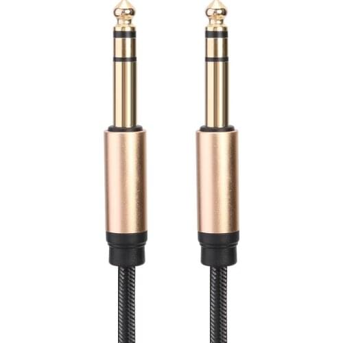 Guitar Instrument Cable 6.5 mm Male Jack to Male Audio Cable Oxygen-Free Copper Wire Core High-Quality Gold-Plated Wire