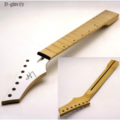 New 7 string Electric Guitar Neck Angular varnish maple Guitar neck assembly DIY 24 Fret Guitar accessories part