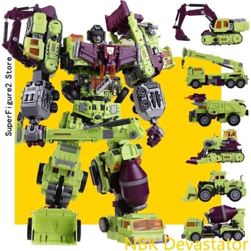 Transformation Figure Toy BEST PRICE NBK Devastator 6IN1 Sets Bulldozer Bonecrusher GT KO NO BOX