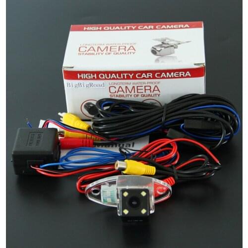 BigBigRoad Car Rear View Reversing Backup Camera with power relay / Filter For GMC Acadia 2007--2014 Parking Camera waterproof