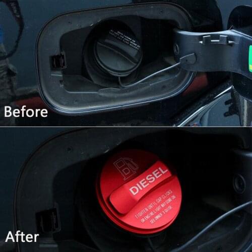 Diesel Fuel Tank Cap Cover Trim Aluminium Alloy For Land Rover Discovery 4 LR4 2010-16/Range Rover Velar 2017