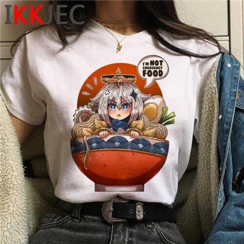 Genshin Impact summer top clothes men couple couple clothes plus size kawaii t shirt harajuku kawaii white t shirt