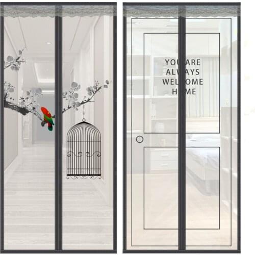 Velcro Magnetic Screen Door Net Anti Insect Mesh Fly Screen Mosquito Protection Net Magnet Curtains for Doors Windows Screen