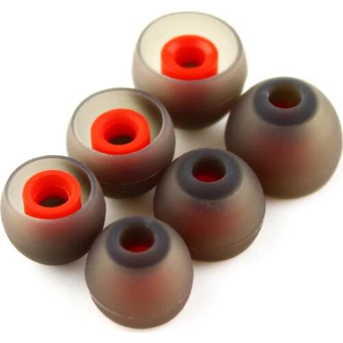 NiceHCK 3 Pairs(6pcs) L M S In Ear Tips Earbuds Earphone Silicone Eartips/Ear Sleeve/Ear Tip/Earbuds For DT600/F3/M6/DB3/NX7 Pro