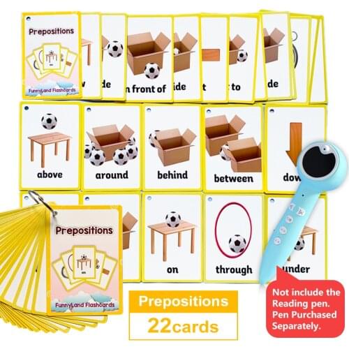 Juguetes Educativos Prepositions Learn English Puzzles Montessori Cognitive Pair Card Colour Puzzle Toys for Children Baby Gift