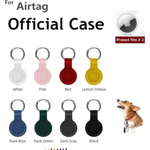 For Apple 2021 Airtags case silicone secure holder protective tracker loop tag locator device for Airtag key chain accessories