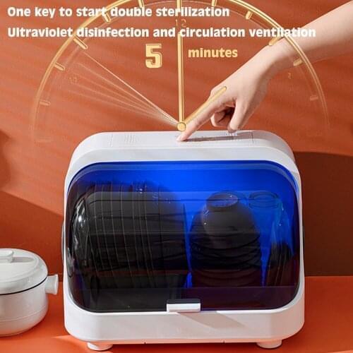 Tableware Disinfection Cabinet with Lid Insect-proof and Cockroach-proof Tableware Storage Box with Tableware Drain Rack