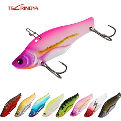 TSURINOYA 7g/11g/14g/17g Metal VIB with Double Hook Fishing Lure Bait Fishing Lure Bait double hole low Center of gravity VIB B