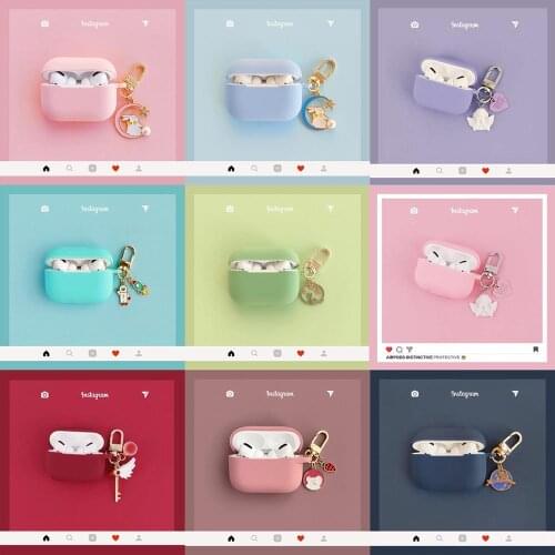 Pink Purple Case For Airpods Pro Case Earphone Case For Airpod Pro 3 Silicone Case Headphone Cover For Air Pods Pro Fundas