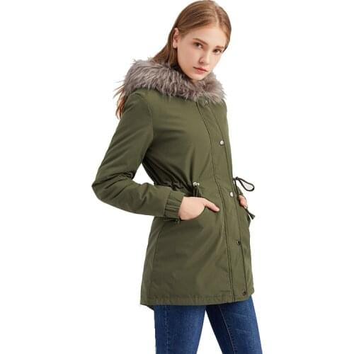 Женские утепленные куртки SANTELON China At AliExpress