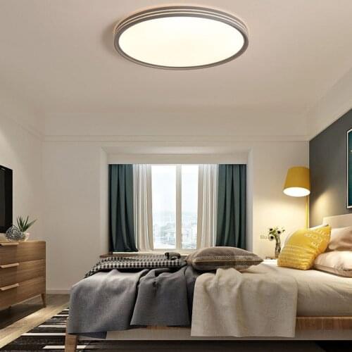 Nordic 2020 New Minimalist Bedroom Balcony Study Iron Art Postmodern Transparent Round LED Ceiling Chandelier