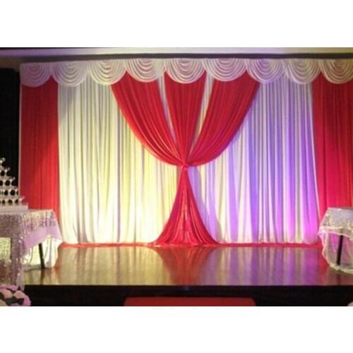 Tiffany Wedding Backdrop with white swags Wedding Decoration