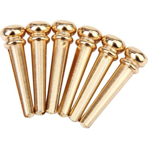 Pack of 6 Acoustic Electric Guitar Bridge Pins String Pegs Endpins