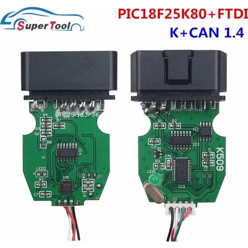 For K+CAN Commander 1.4 With FTDI FT232RQ VGA K CAN 1.4 Tacho 3.01 OBD2 USB Cable For Opel IMMO Airbag For Skoda