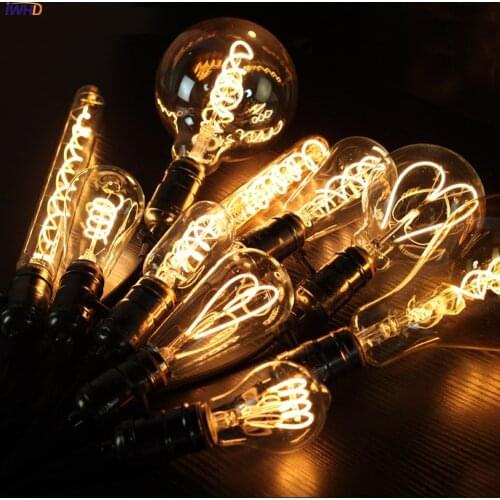 IWHD Ampoule Vintage Light Bulb Lamp LED 4W 220V 2700K Warm White Artic Industrial Decor Edison Bulb Retro Lamp Ampul Bombillas