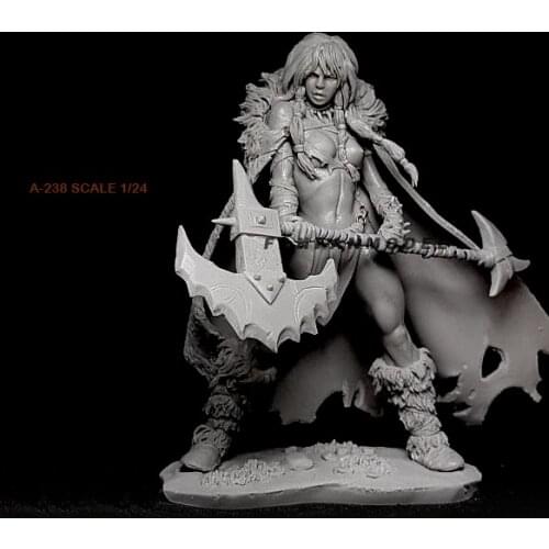 1/24 Resin Model Kits Heroine Beauty Model Self-assembled A-238