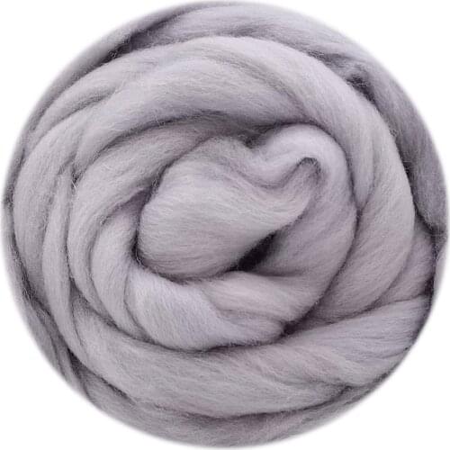 100g Wool 19 Microns Needle Felting Wool Super Soft Natural Wool Wool Roving Hand Dyed Wool Needle and Wet Felting Supplies (02)