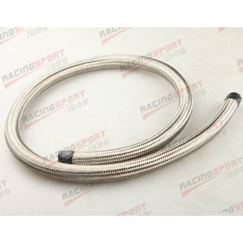 4 AN Braided Stainless Steel Fuel Line Hose 1500 PSI Per Foot
