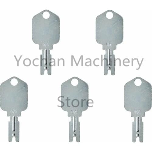 5 PCS 166 186304 Forklift key for Pollak Clark Yale Hyster For Komatsu Mustang Gradall Gehl for Daewoo Doosan A214062 5133504