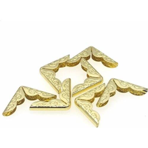 50PCs Book Corner Scrapbooking Albums Menus Folders Protectors 21x21x3mm F9302