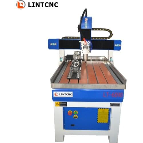 6090 wood cnc router 4 axis, mini cnc router Aluminum cutting milling machine for wood/metal/stone/mdf