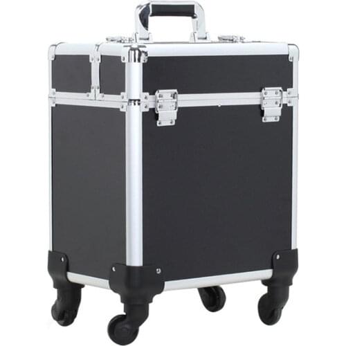 Baggage High Quality large suitcase UNEQUAL Travel Trolley Case Cosmetic Case Makeup Hair and Beauty munsu Toolbox Luggage Bags