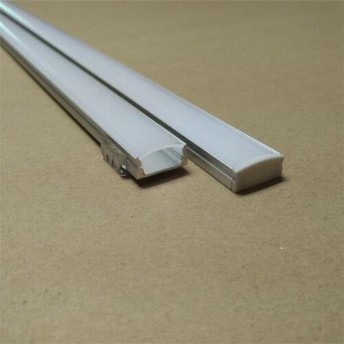 Free Shipping 2M/pcs 50m/lot Wholesale-Bar Slot Profile for Aluminum LED Strip With Waterproof Cover& End Caps&accessory