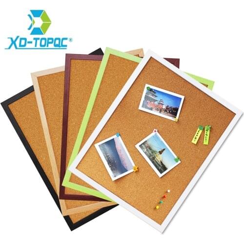 Free Shipping 30*40cm Bulletin Cork Board 5 Colors MDF Frame for Chosen Memo Photos Pin Board Cork Message Boards For Notes