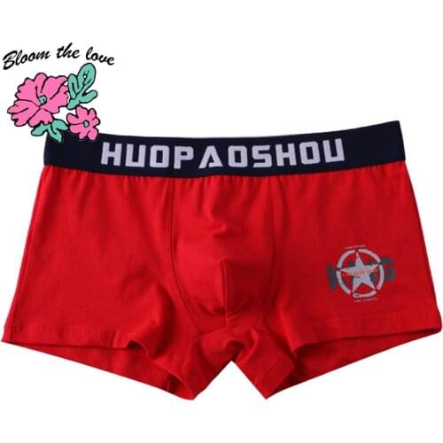 [Bloom the love] Brand New Boxer Men Underwear Cotton Mens Boxers Panties Cuecas Masculina Man Underpant Boxershorts Size M-3XL