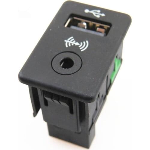 FHAWKEYEQ RCD510 RNS510 USB + AUX Switch Connection Socket Adapter For VW Passat Tiguan CC 3CD 035 249 A 3CD 035 249A 3CD035249A