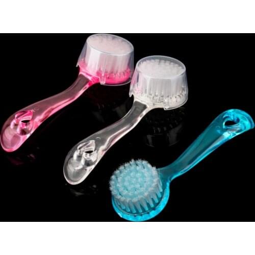 Exfoliating Facial Brush Face Care Cleaning Wash Cap Soft Bristle Brush Scrub Plastic Non-electric Facial Makeup Cleansing Brush